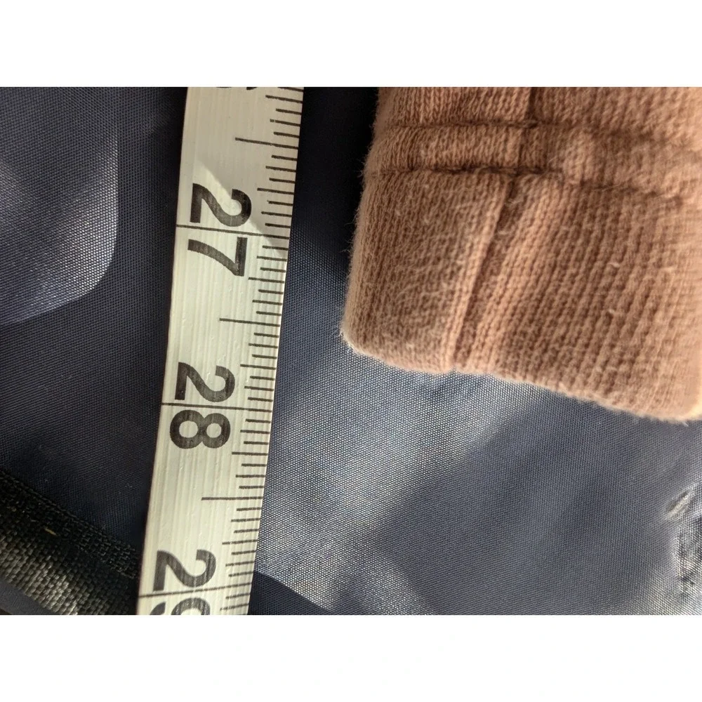 Old Navy SoComfy Sweatpants Mens S Beige Fleece Cargo Pockets Elastic Drawstring